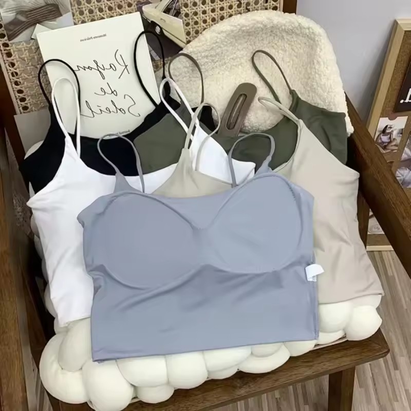 Women Seamless Ice Silk Padded - T Shirt Bra Seamless 评论和价格