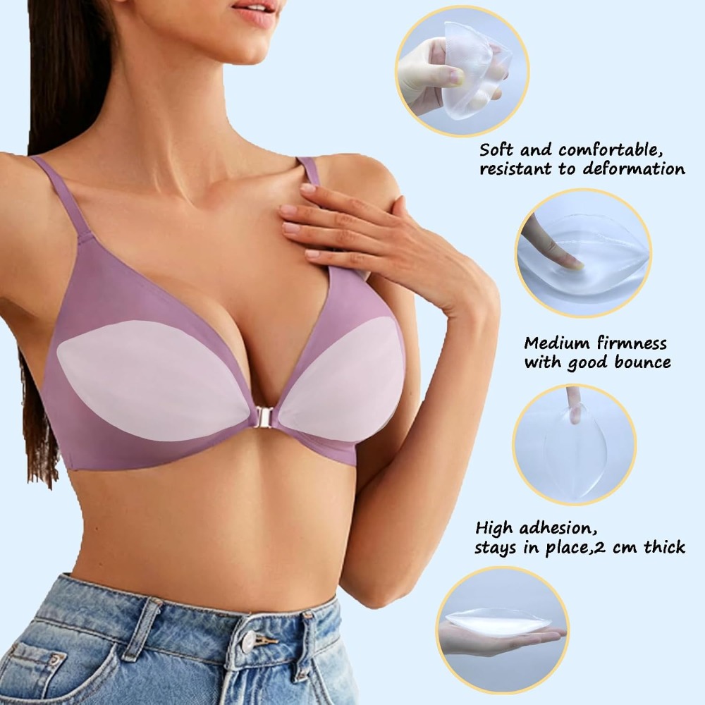 Adhesive Silicone Bra Inserts  - Push Up Bra Silicone 评论和价格