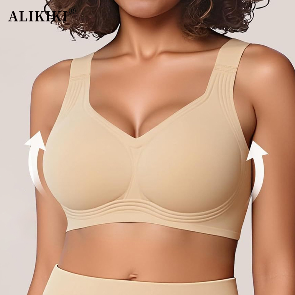 Seamless Push Up Jelly Bra Wir - T Shirt Bra Seamless 评论和价格