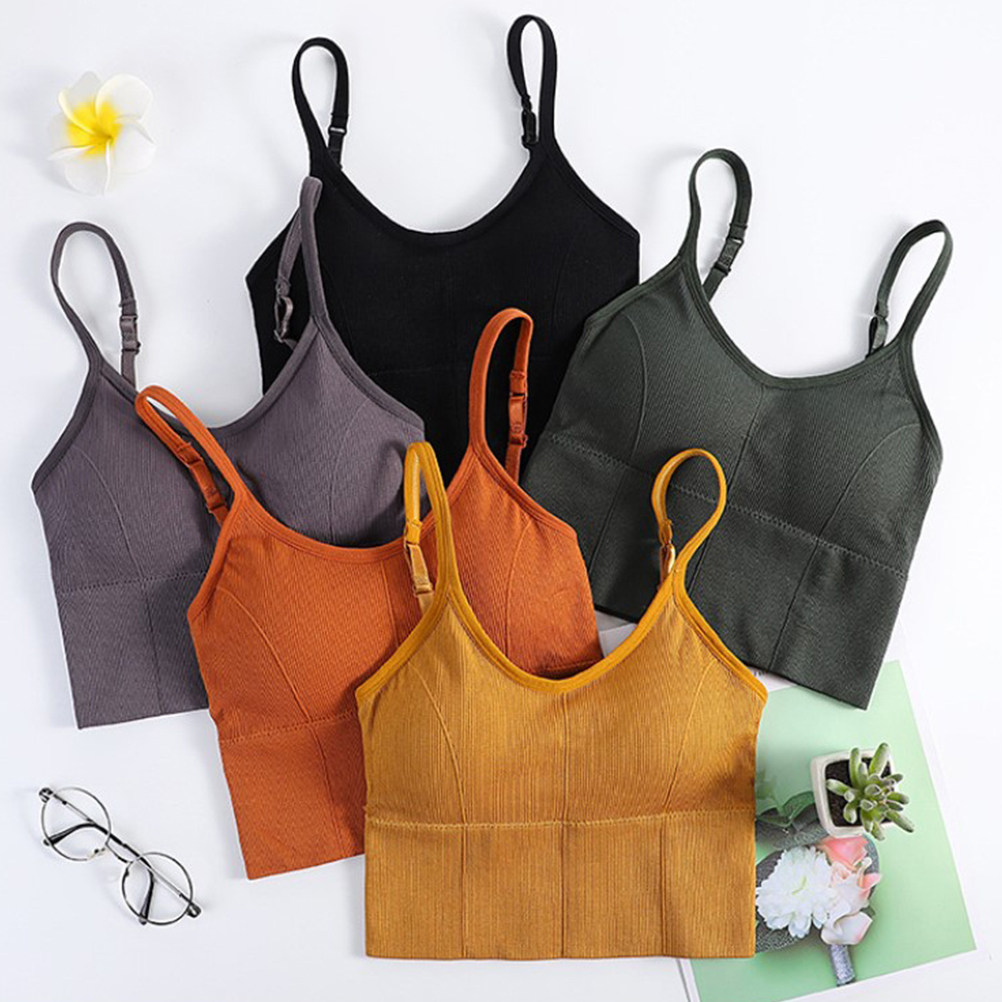 1Pcs Wireless No Wire Seamless - Sports Bra Racerback 评论和价格