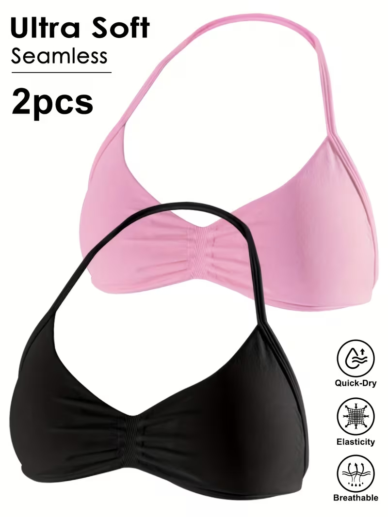 2pcs Seamless Sexy Open Back G - T Shirt Bra Seamless 评论和价格